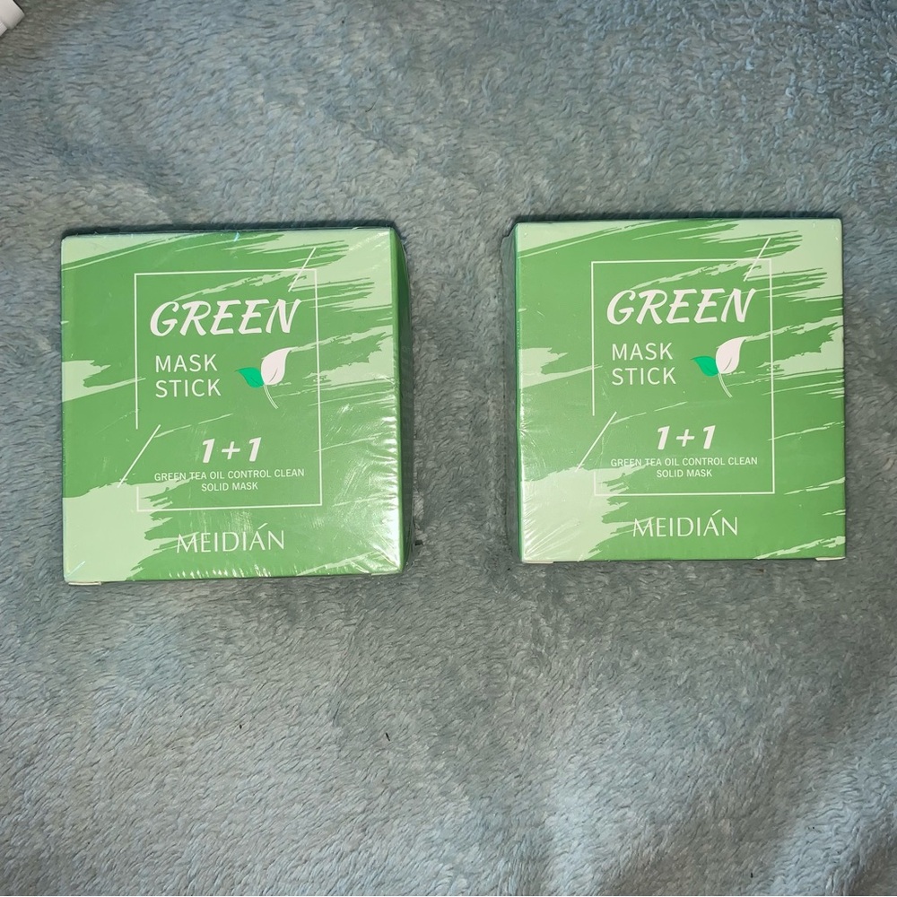 🌺NEW Meidian Green Tea Oil Control  Deep Cleaning Mask 2 Pack, exp 02/01/2027🌺